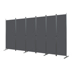 Room Divider 6-Panel - Black