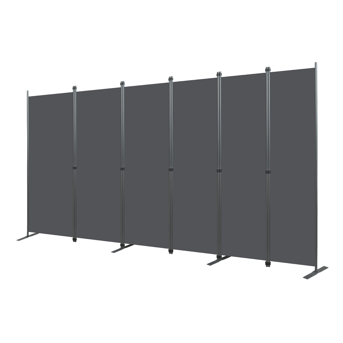 Room Divider 6-Panel - Black