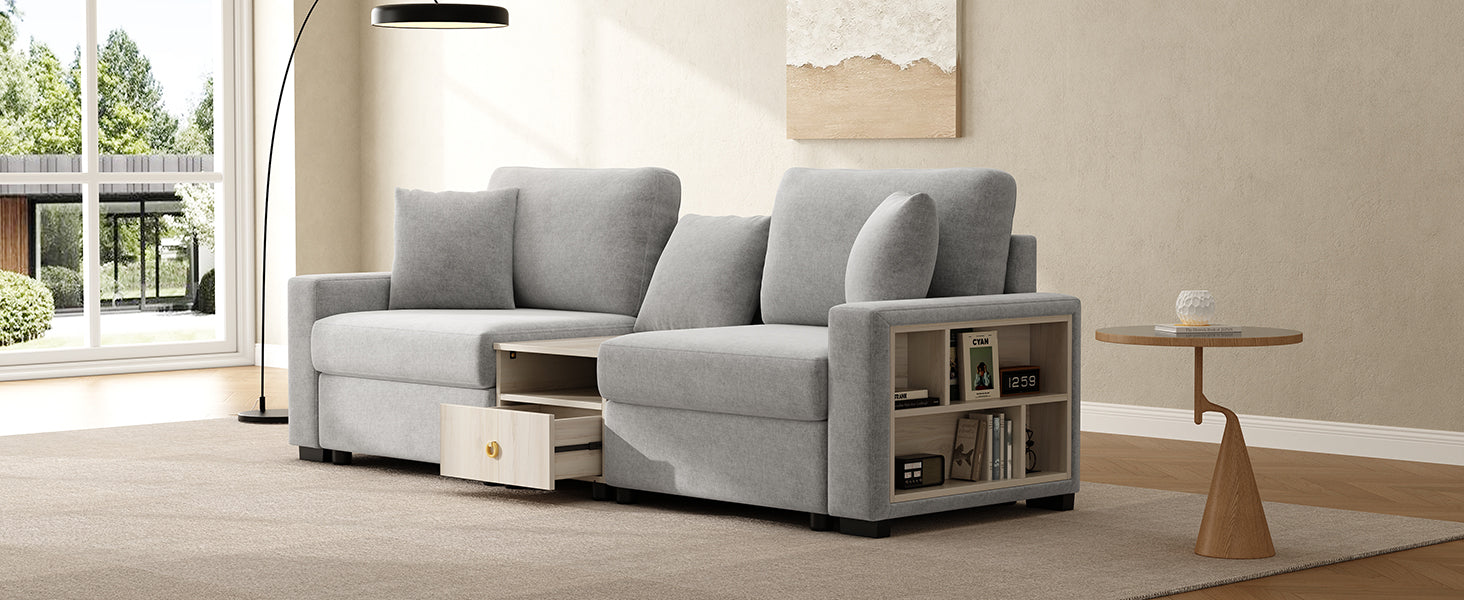 Modern Sofa Couch 95.7" Modular Sofa Upholstered Sofa Couch