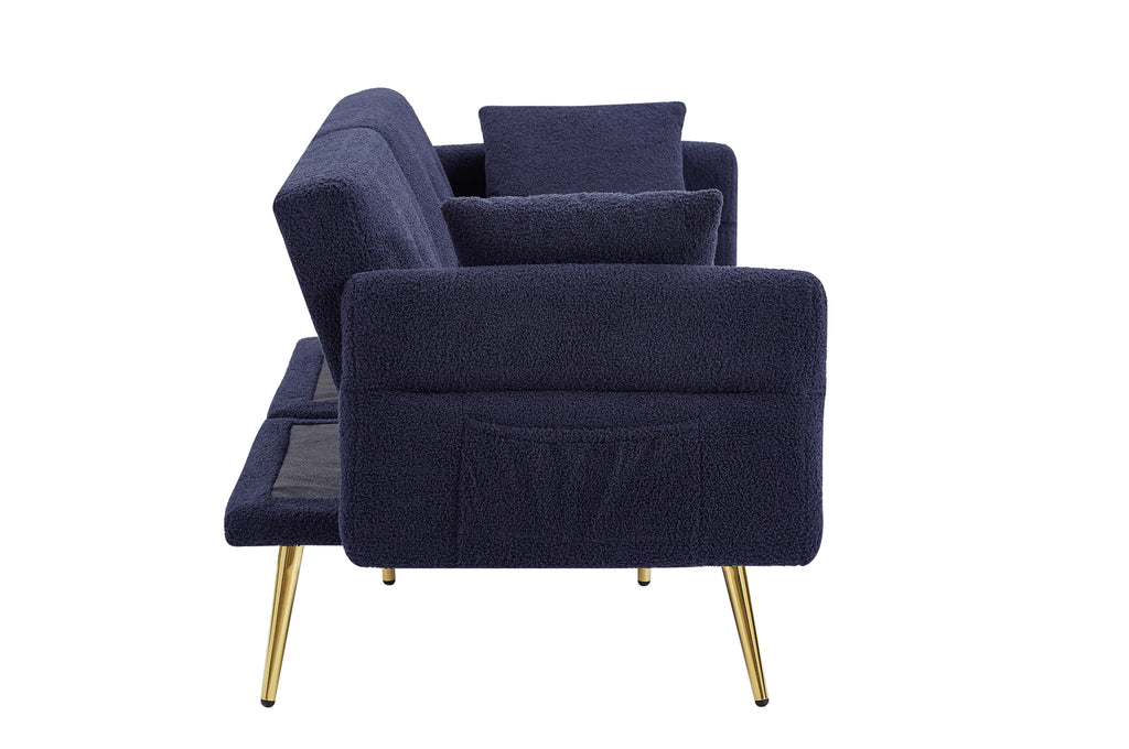 Modern Teddy Upholstered Accent Loveseat Sofa