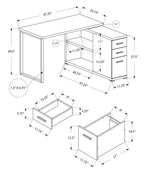 L Shape Computer Desk with Storage Drawers