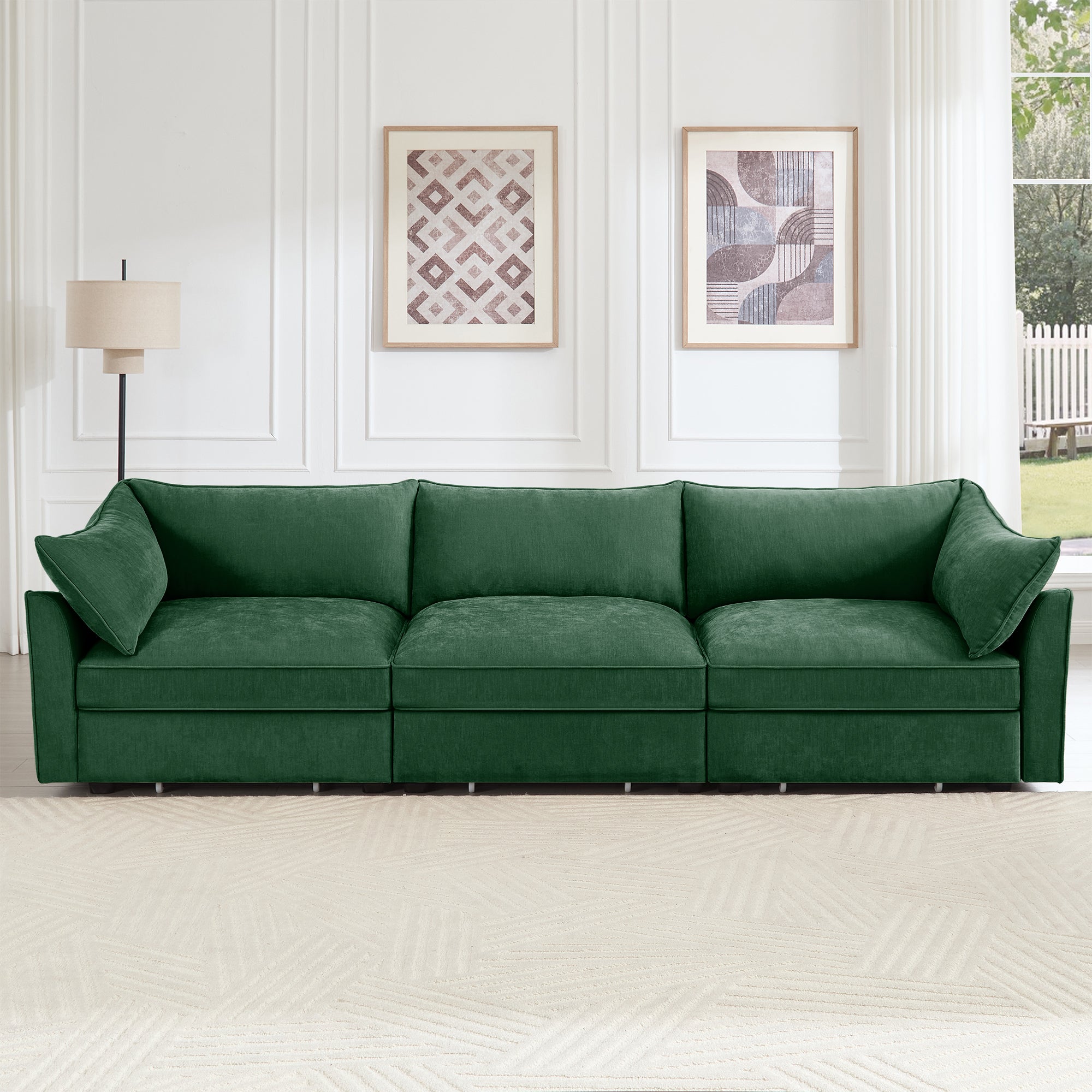 3 Seater Sofa With Storage Pull Out Drawers Under Each Seat