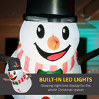 3.4' Blow-Up Outdoor Christmas Display Inflatable Hanging Snowman