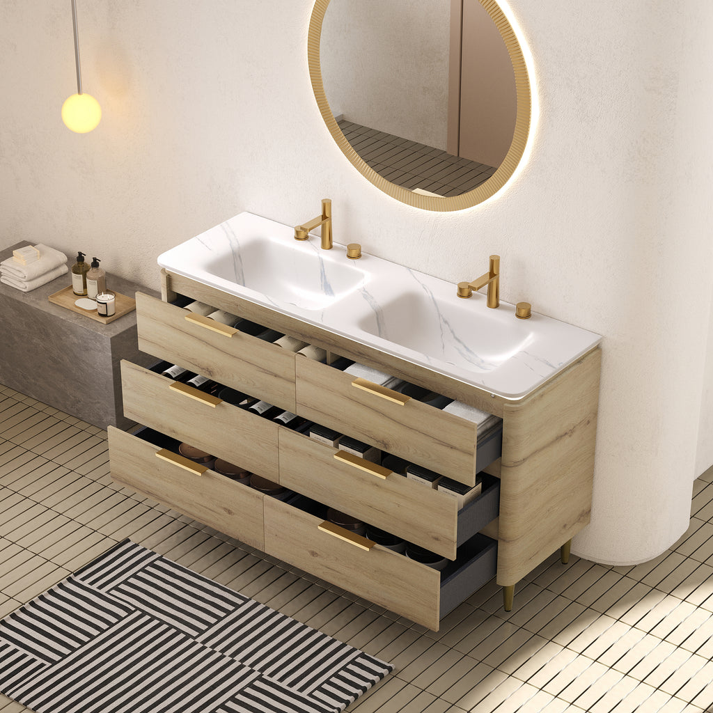 Amara 60'' Bathroom Vanity & Sinks