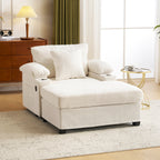 Ergonomic Oversized Chair with Ottoman