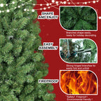 7.5ft Christmas Tree with Memory Wire, 1200 Tips