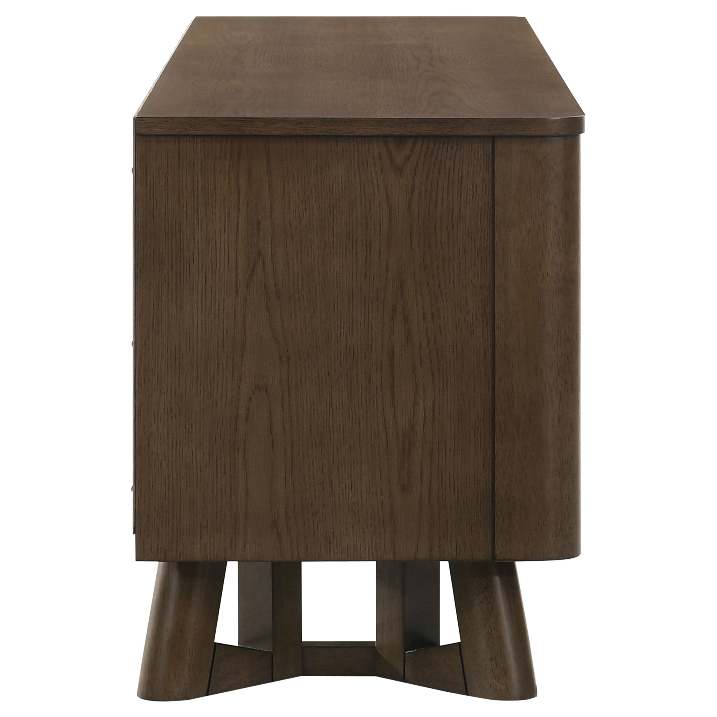 Trotter 71-inch 4-Door Wood TV Stand Media Console Brown-