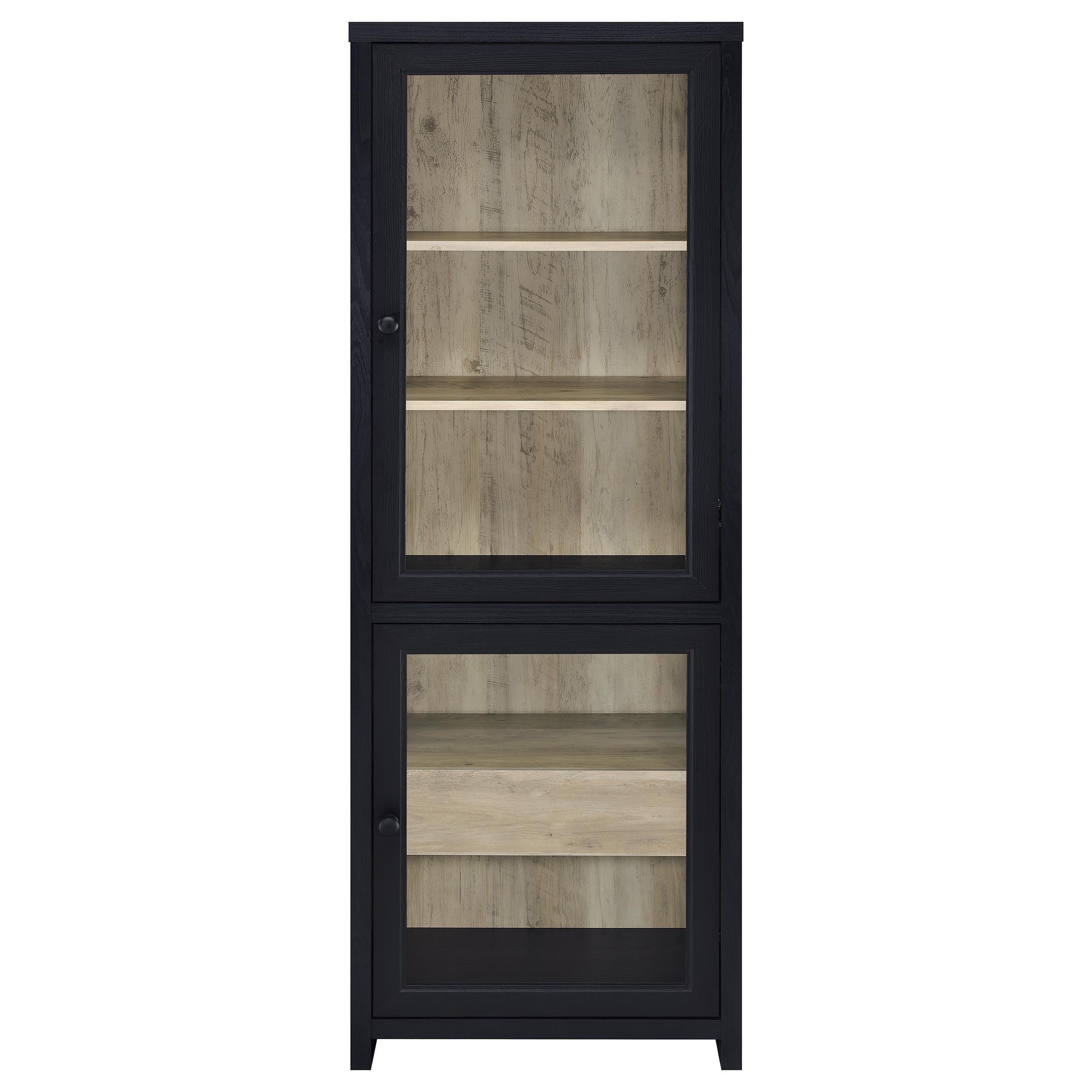 Denison 3-piece Entertainment Center 79-inch TV Stand Black-