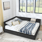 Queen Size Storage Upholstered Tufted Bed Frame