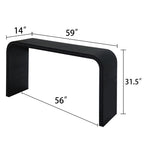 Black Wood Console Table
