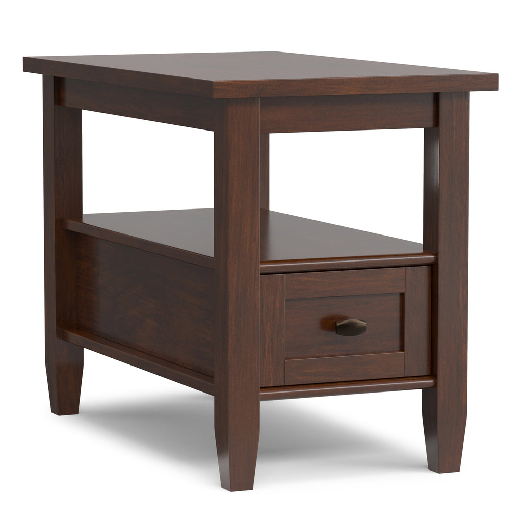Warm Shaker Narrow Side Table