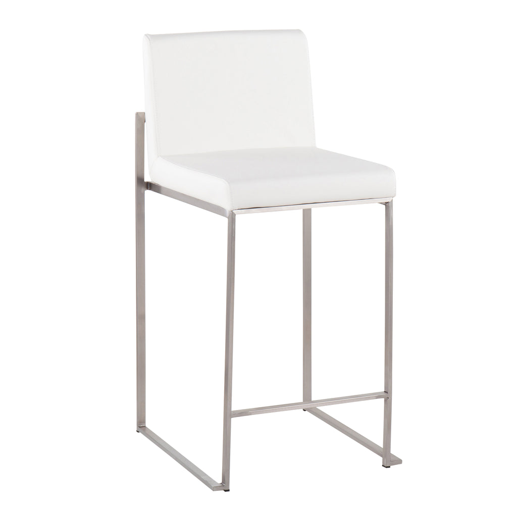 Contemporary High Back Counter Stool