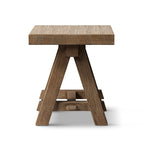 Hawthorne 18" Square Reclaimed Elm Trestle Side Table