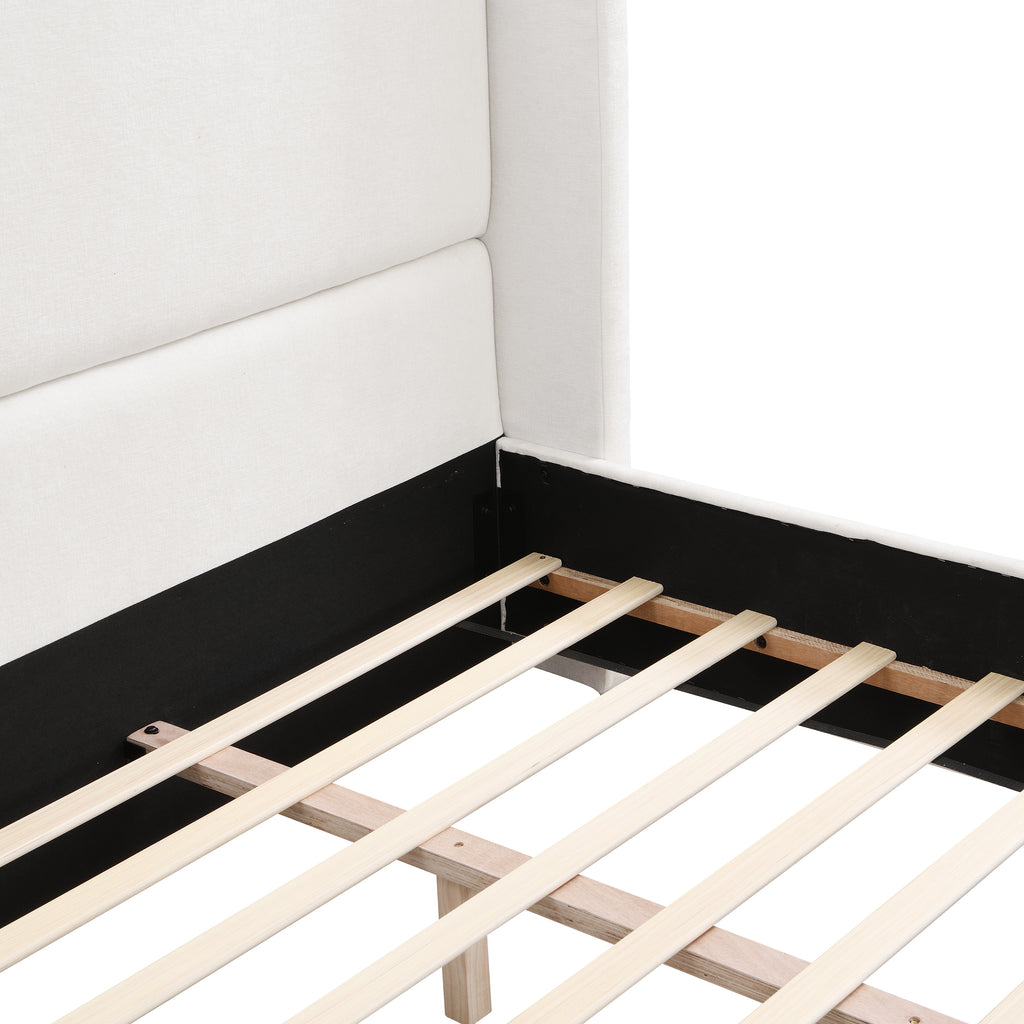 Elegant Wingback Bed