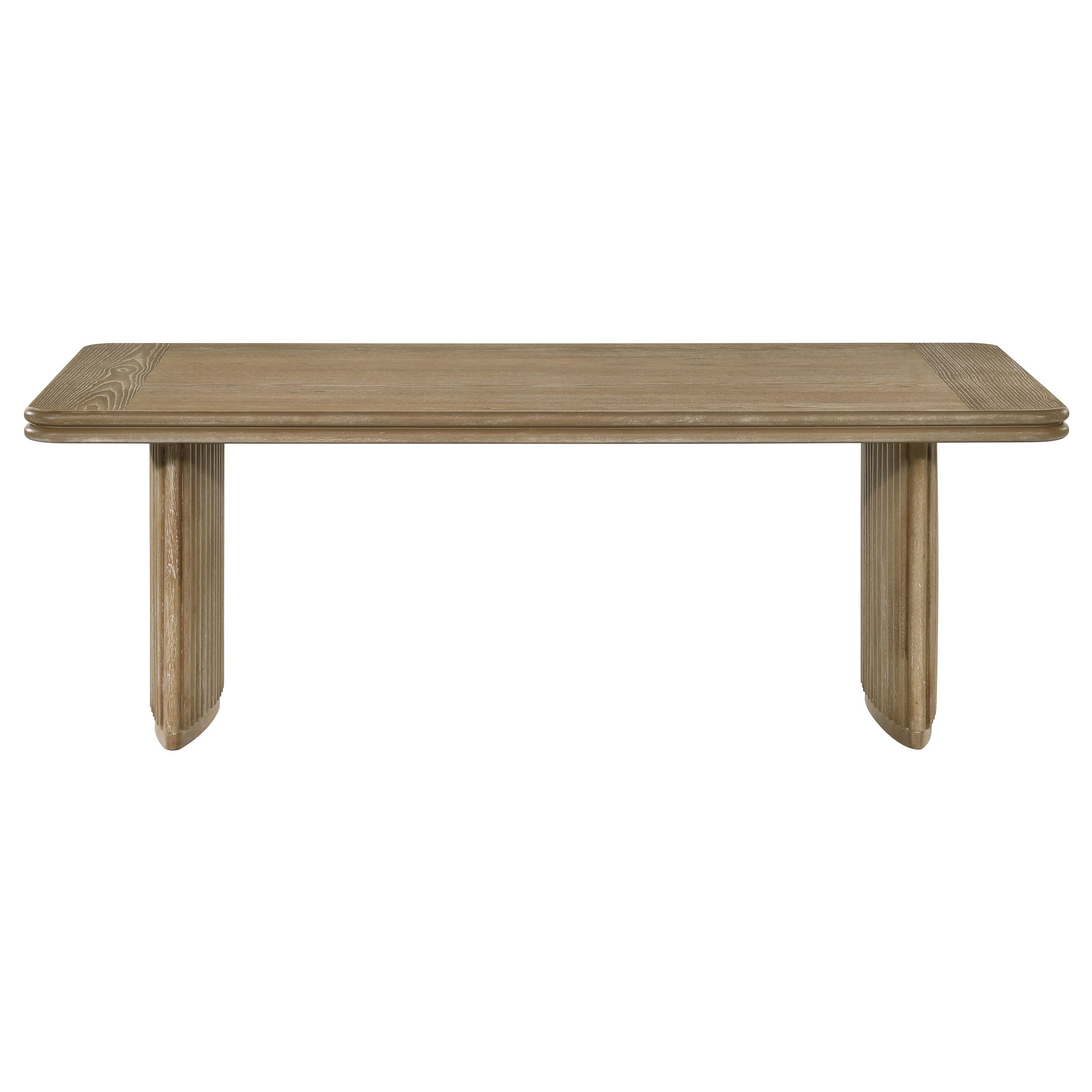Adina Rectangular Wood Coffee Table Distressed Light Brown-