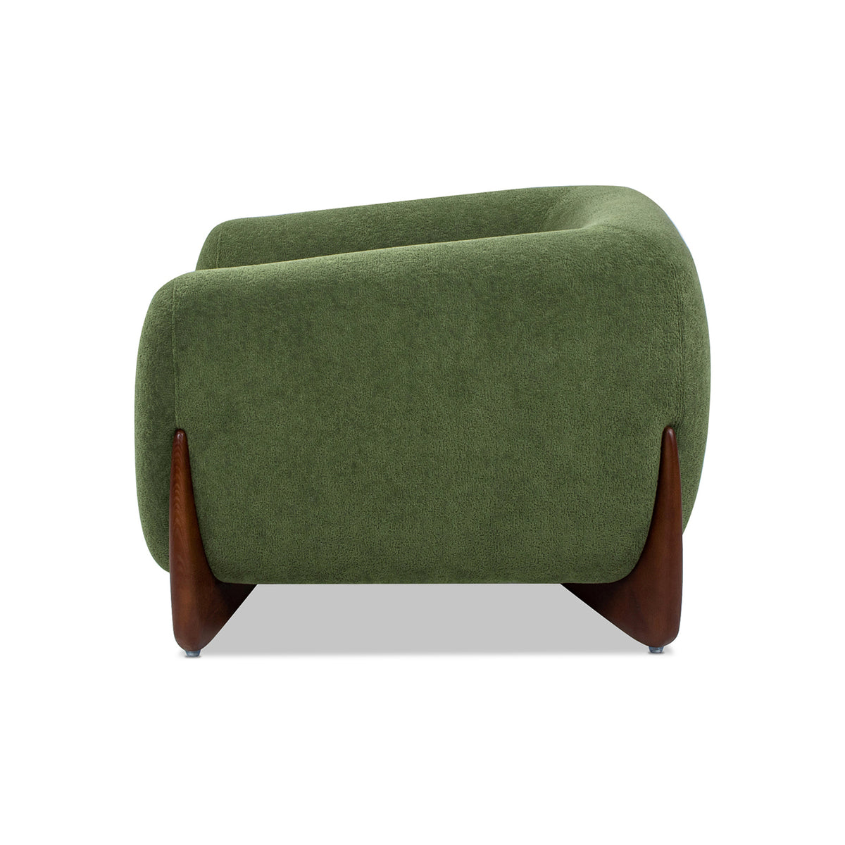 Alpine 44-Inch Sherpa Arm Chair, Moss