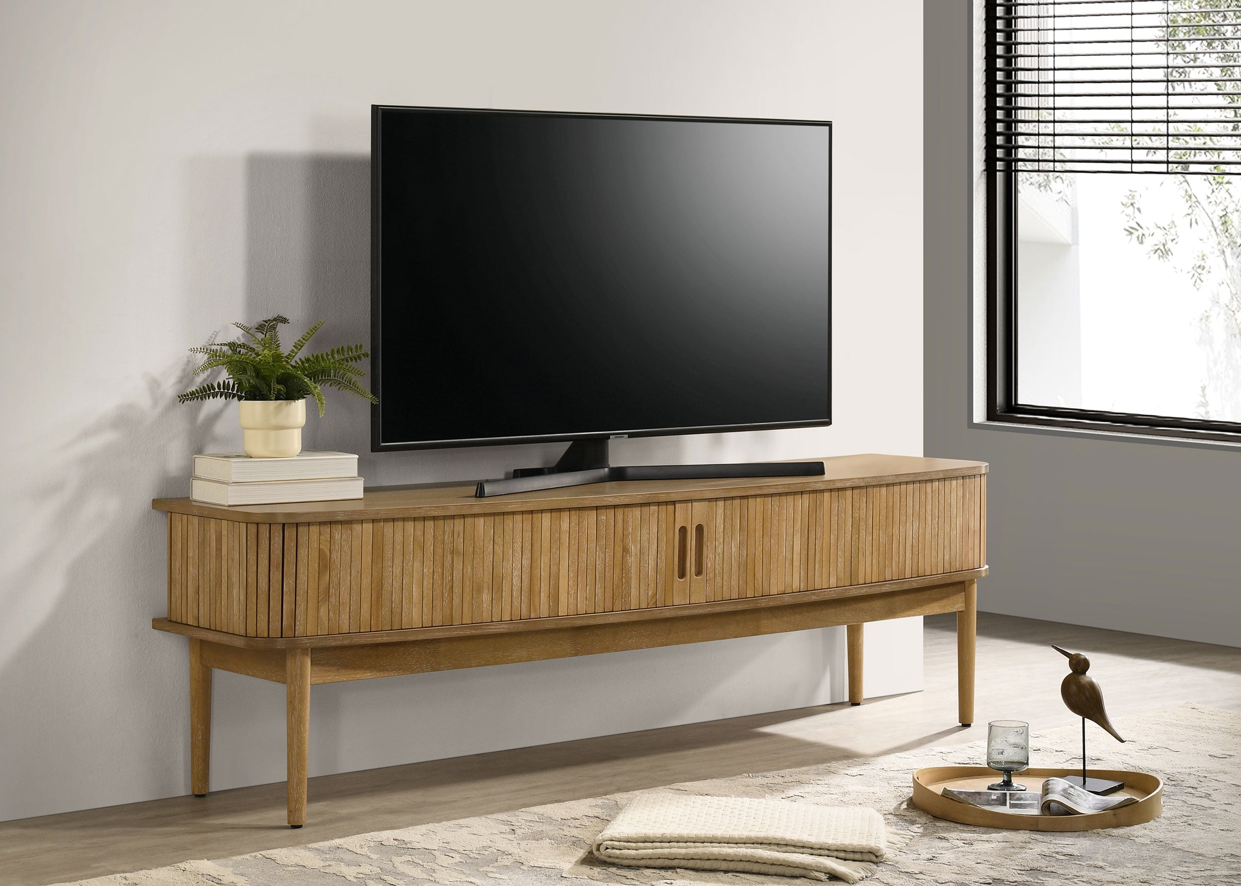 Croyden 71-inch TV Stand Media Console Weathered Natural-