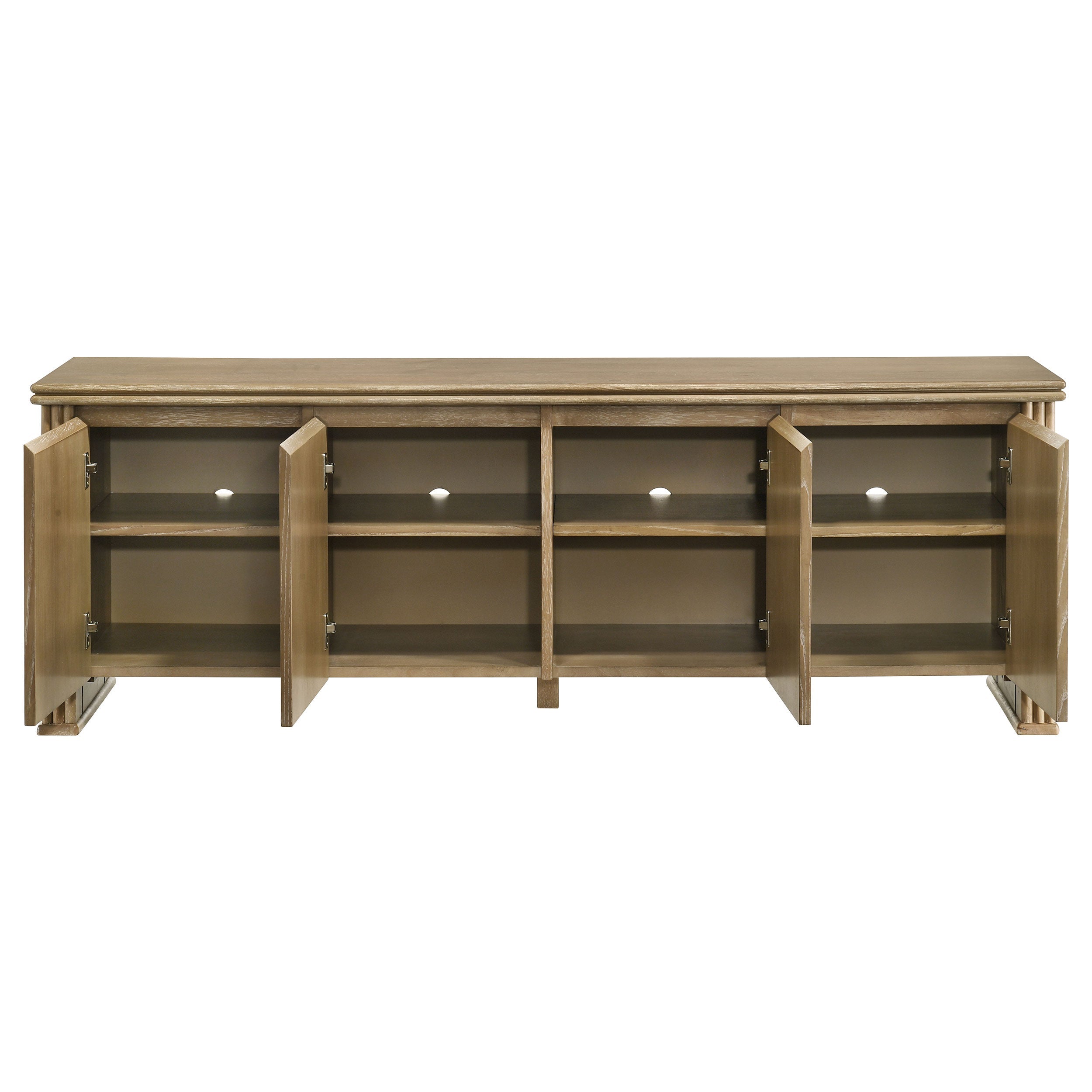 Adina 70-inch TV Stand Media Console Distressed Light Brown-