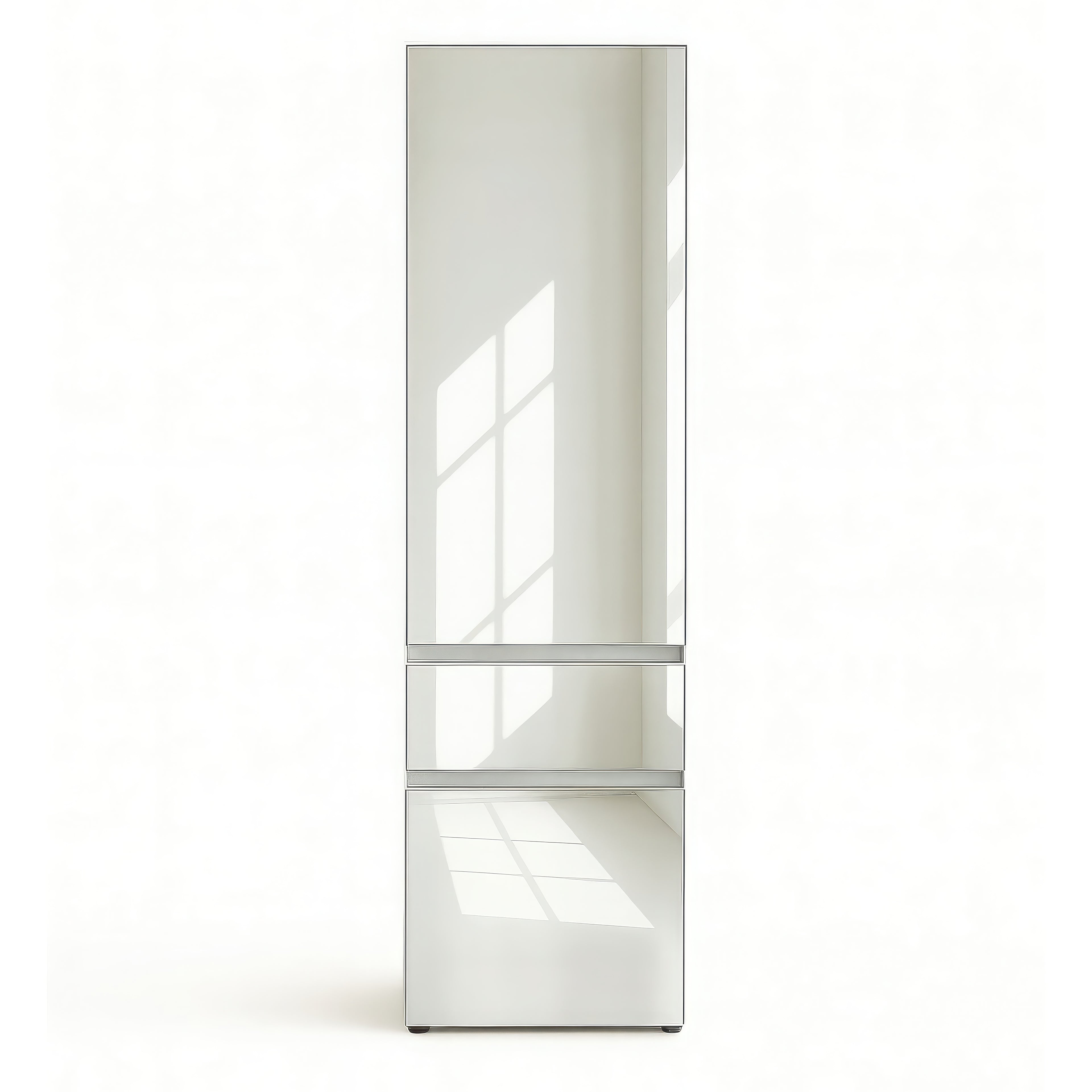 Elise Slim Modular Wood Closet Cabinet with Mirror