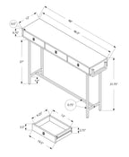 Accent Table in Glossy White Finish