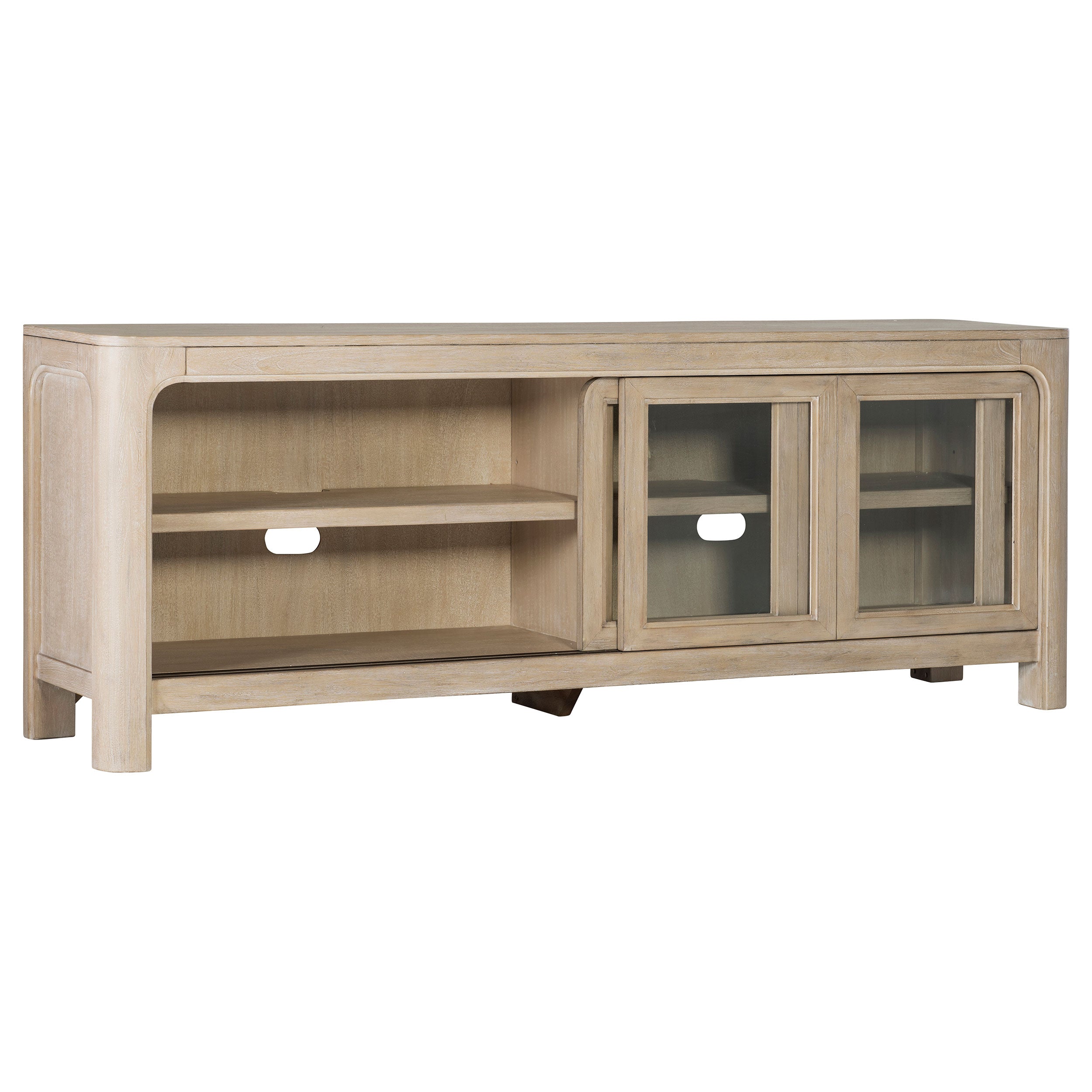 Solano 71-inch 2-door TV Stand Media Console Weathered Mango-