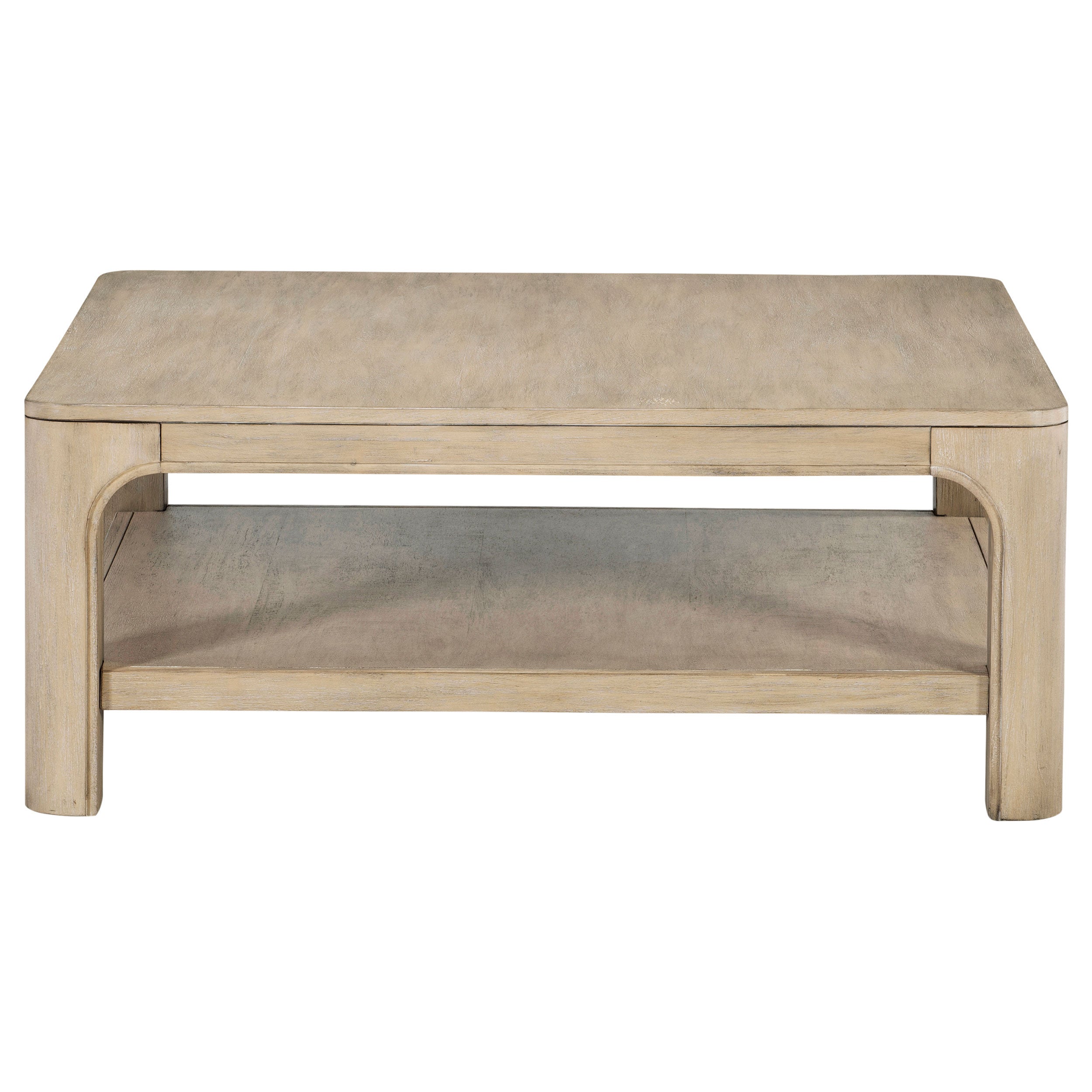 Solano Square Wood Cocktail Coffee Table Weathered Mango-