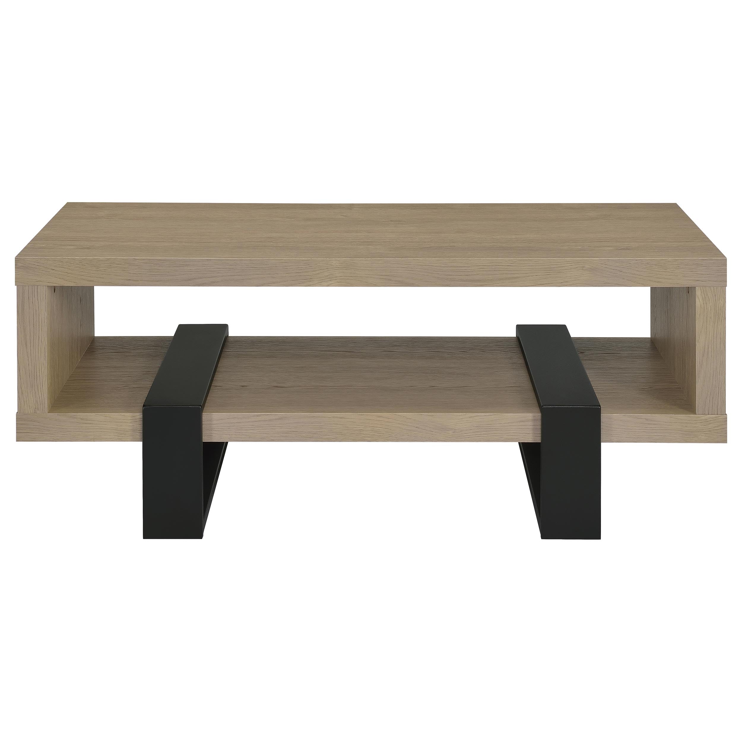 Dinard Engineered Wood Cocktail Coffee Table Latte-