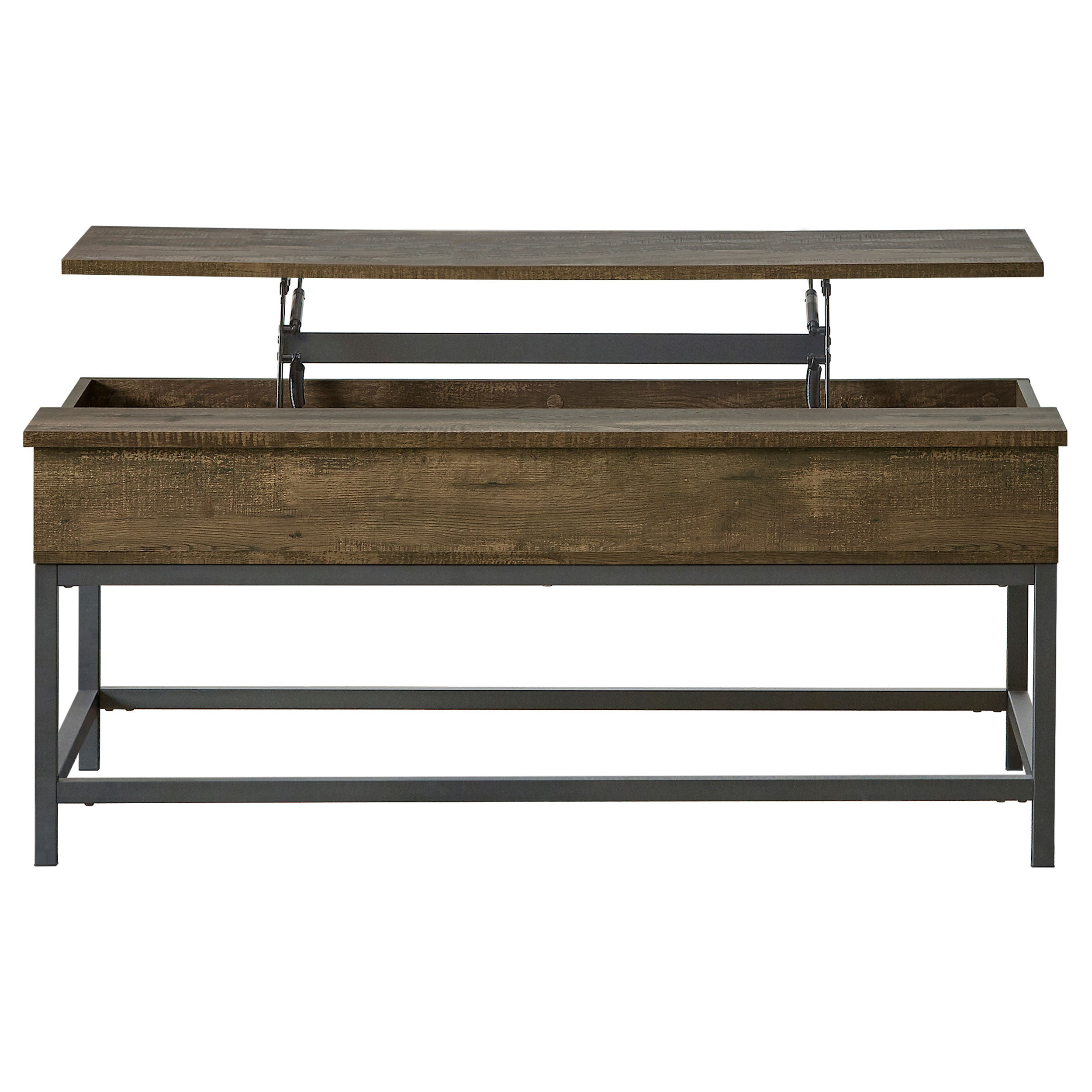 Byers Engineered Wood Lift Top Coffee Table Brown Oak-CoasterEssence