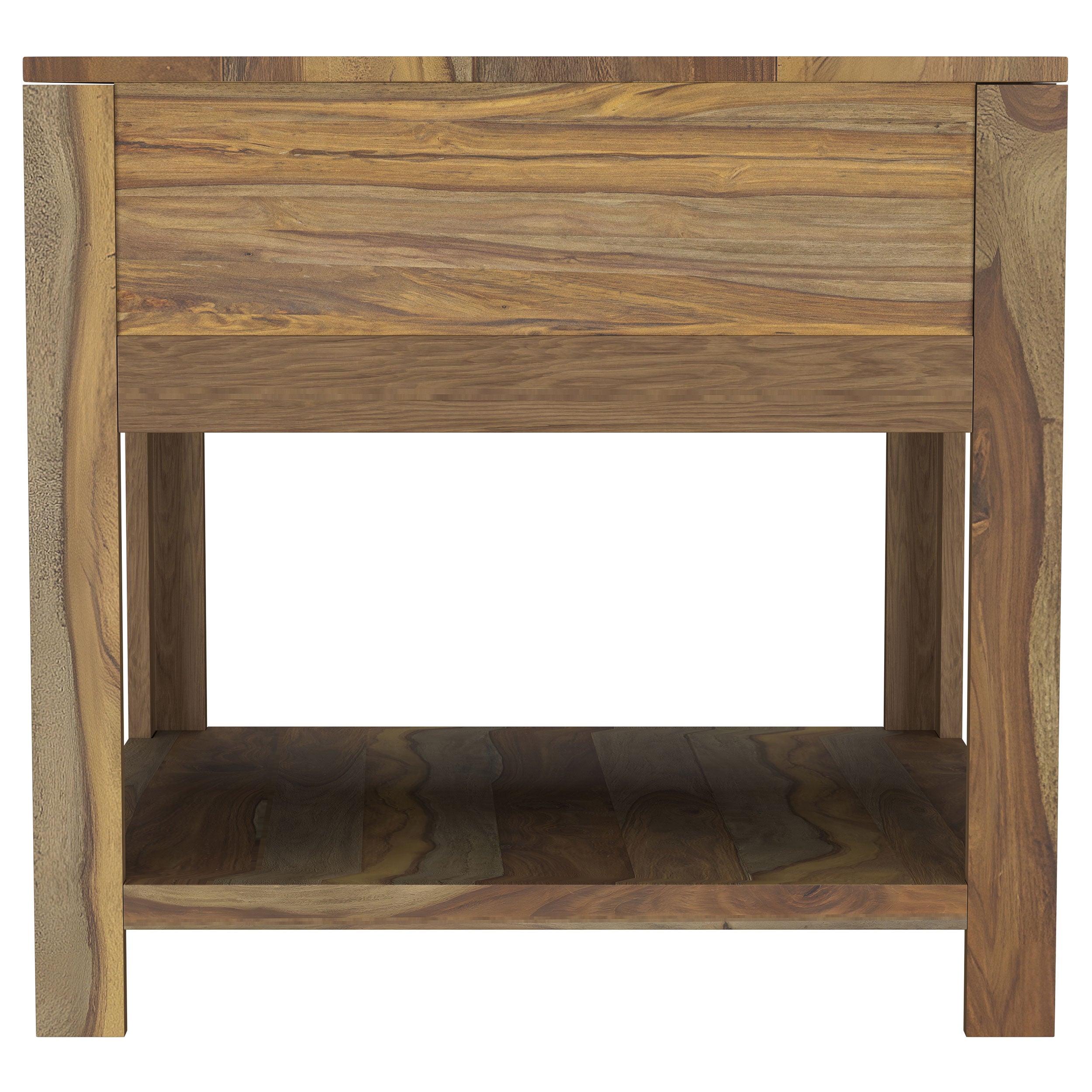 Esther 1-drawer Solid Wood Side End Table Natural Sheesham-
