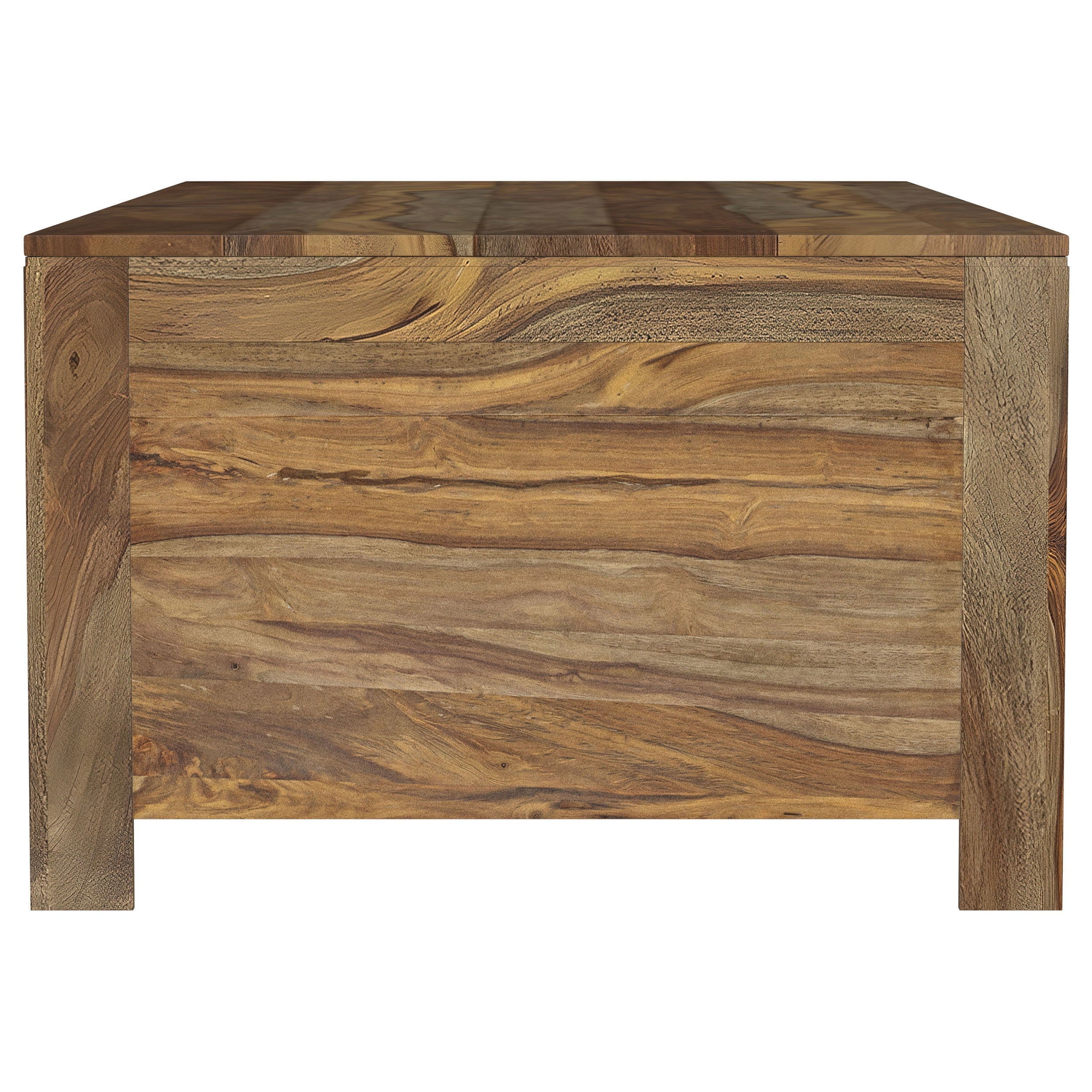 Esther 6-drawer Solid Wood Coffee Table Natural Sheesham-CoasterElevations