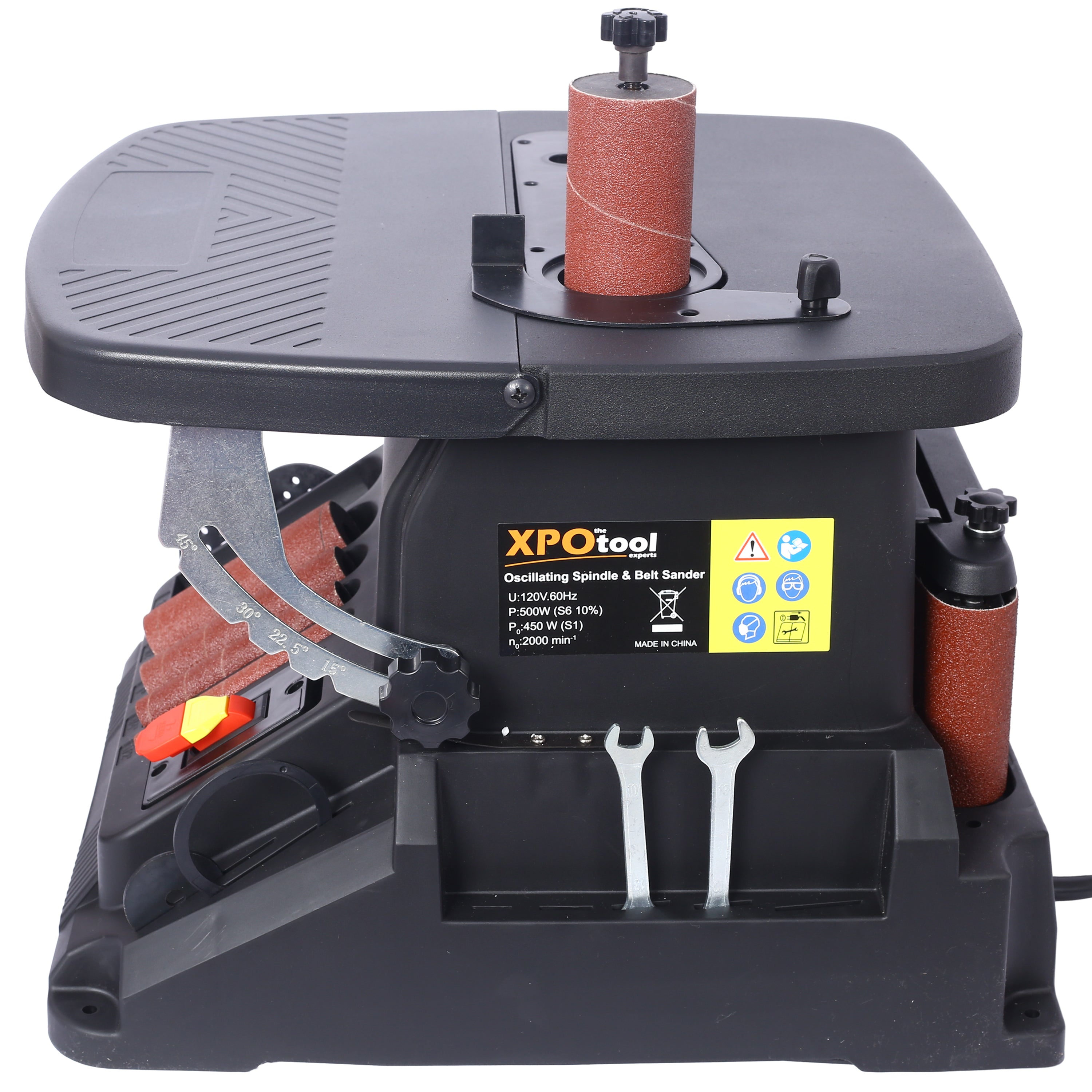 Vertical Oscillating Spindle Sander & Belt Sander, 2 In 1