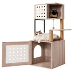 Cat Tree with Litter Box Enclosure
