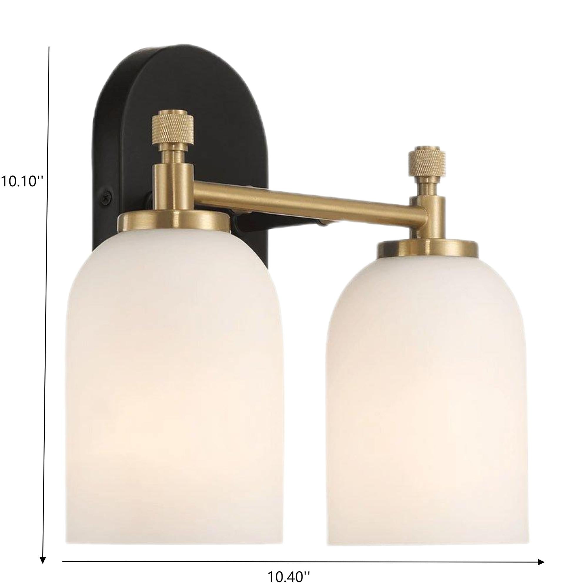 Vortex Traditional Style Two Lights Vanity Over Bathroom Mirror Wall Sconce