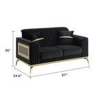 Antigua Contemporary Style Upholstery 2PC Livingroom Set