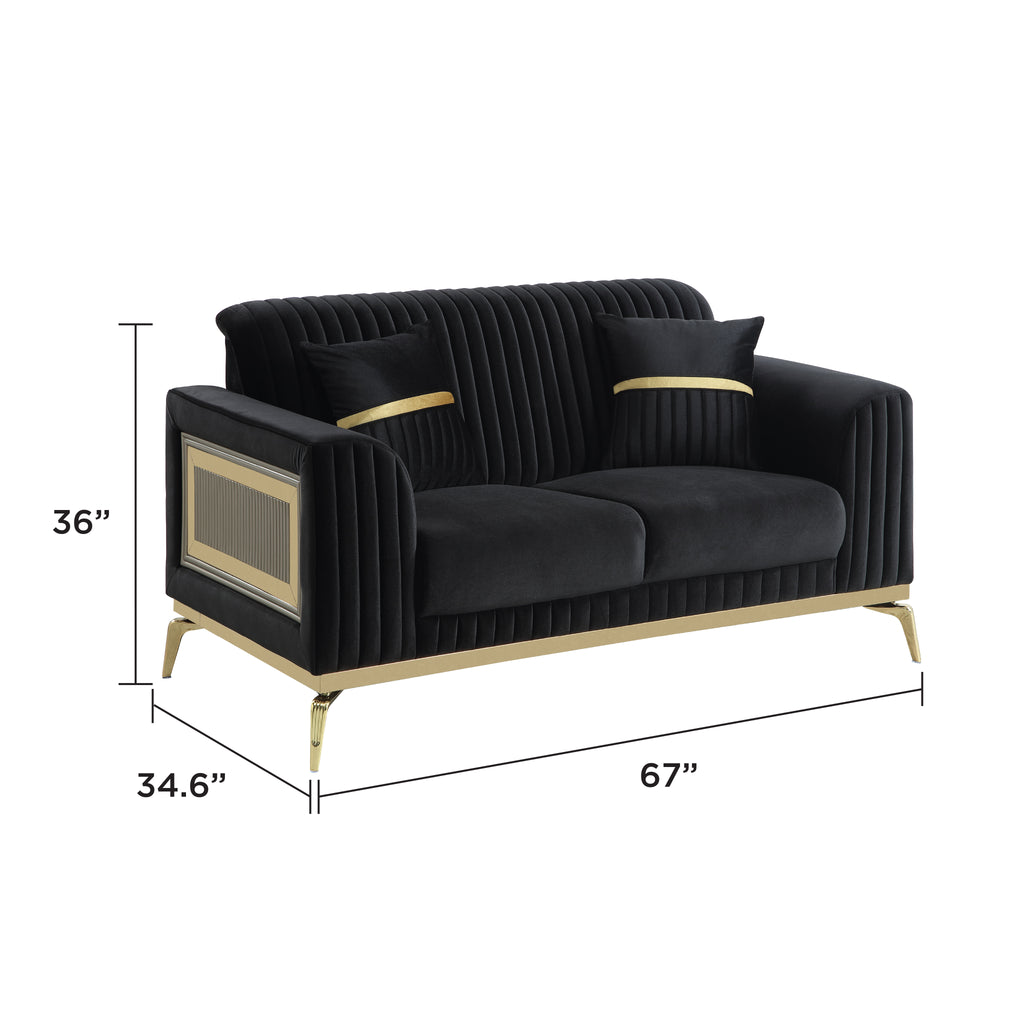 Antigua Contemporary Style Upholstery 3PC Living Room Set