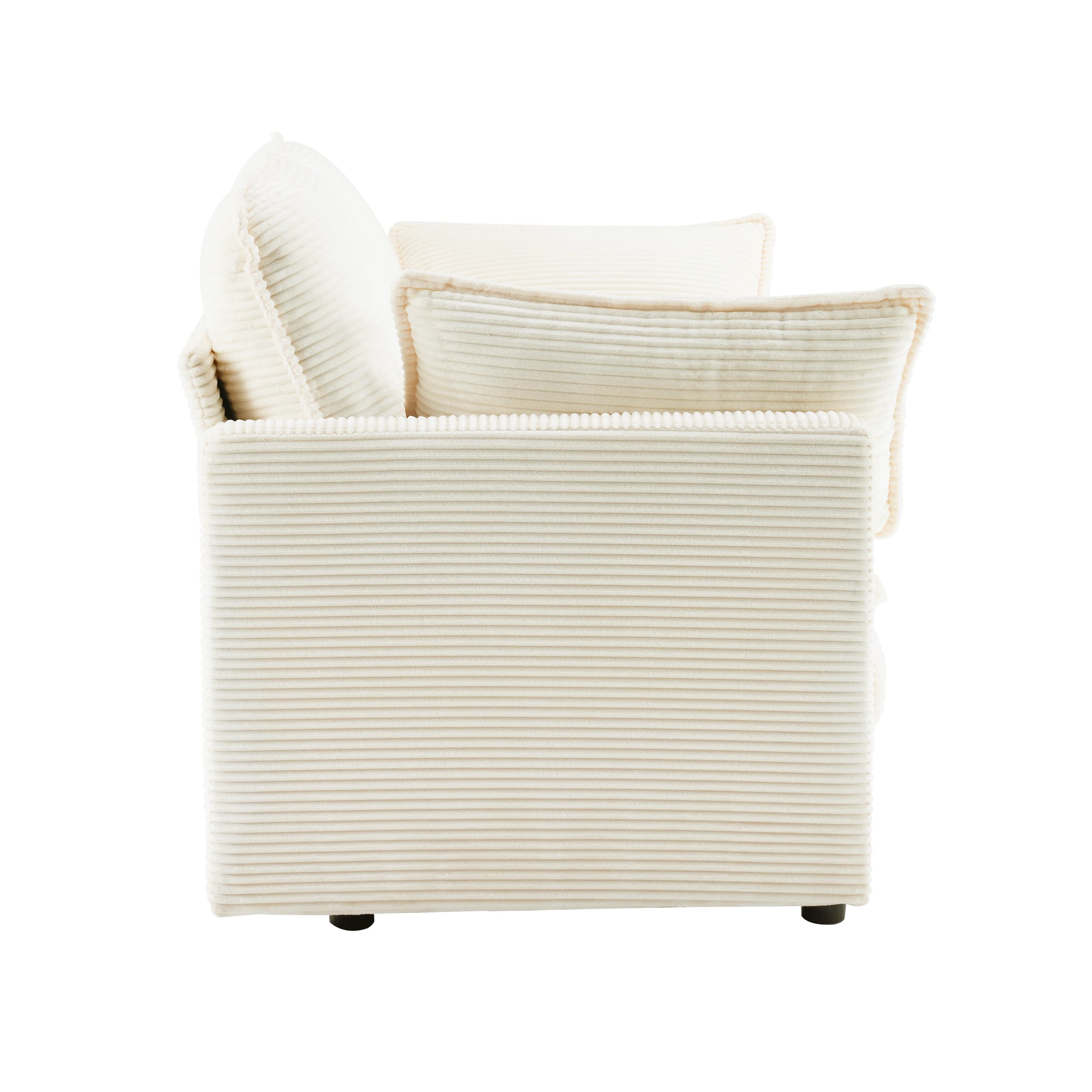 69" Plush Cloud Loveseat: Modular 2-Seater Sectional Sofa