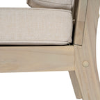 Perla Right Armless Chair - Acacia Wood