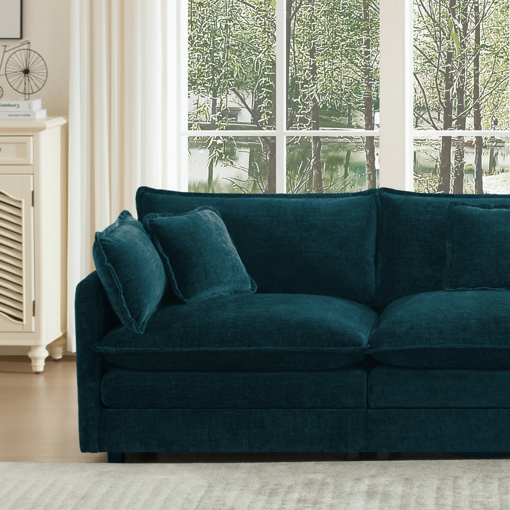 2-Piece Upholstered Sofa, Living Room Sectional Sofa Set