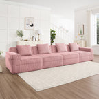 Modular 4 Seat Boneless Cloud Sectional Sofa