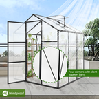 6x6FT Walk-in Outdoor Greenhouse
