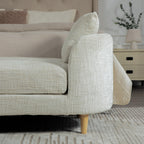 Modern Upholstered End of Bed Bench with Armrests