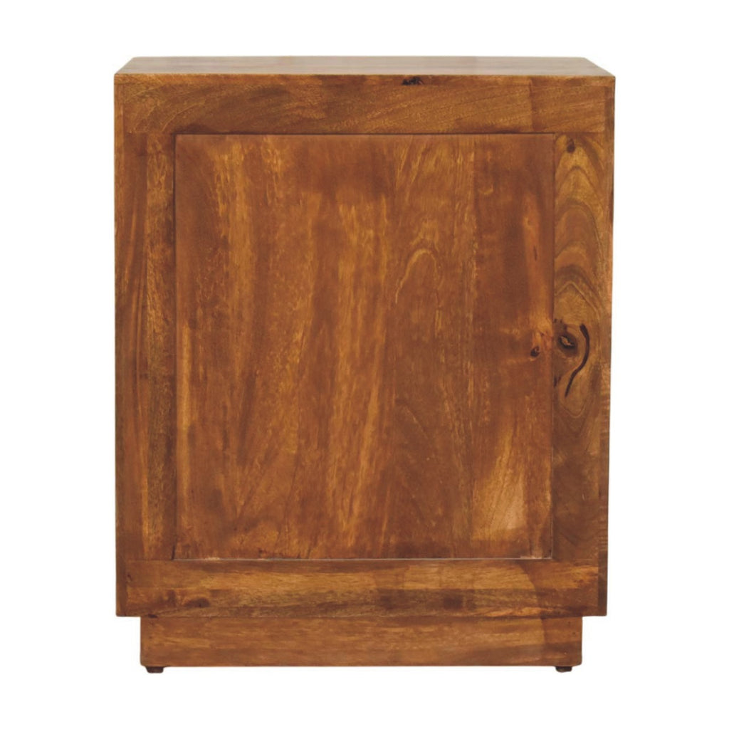 Solid Wood Milan Fluted Bedside Cabinet