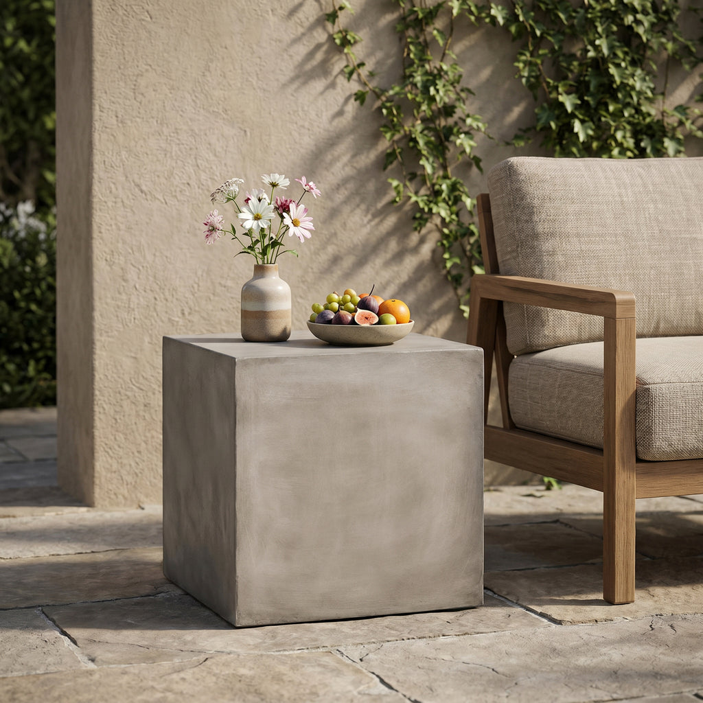 Outdoor MGO Side Table - Light