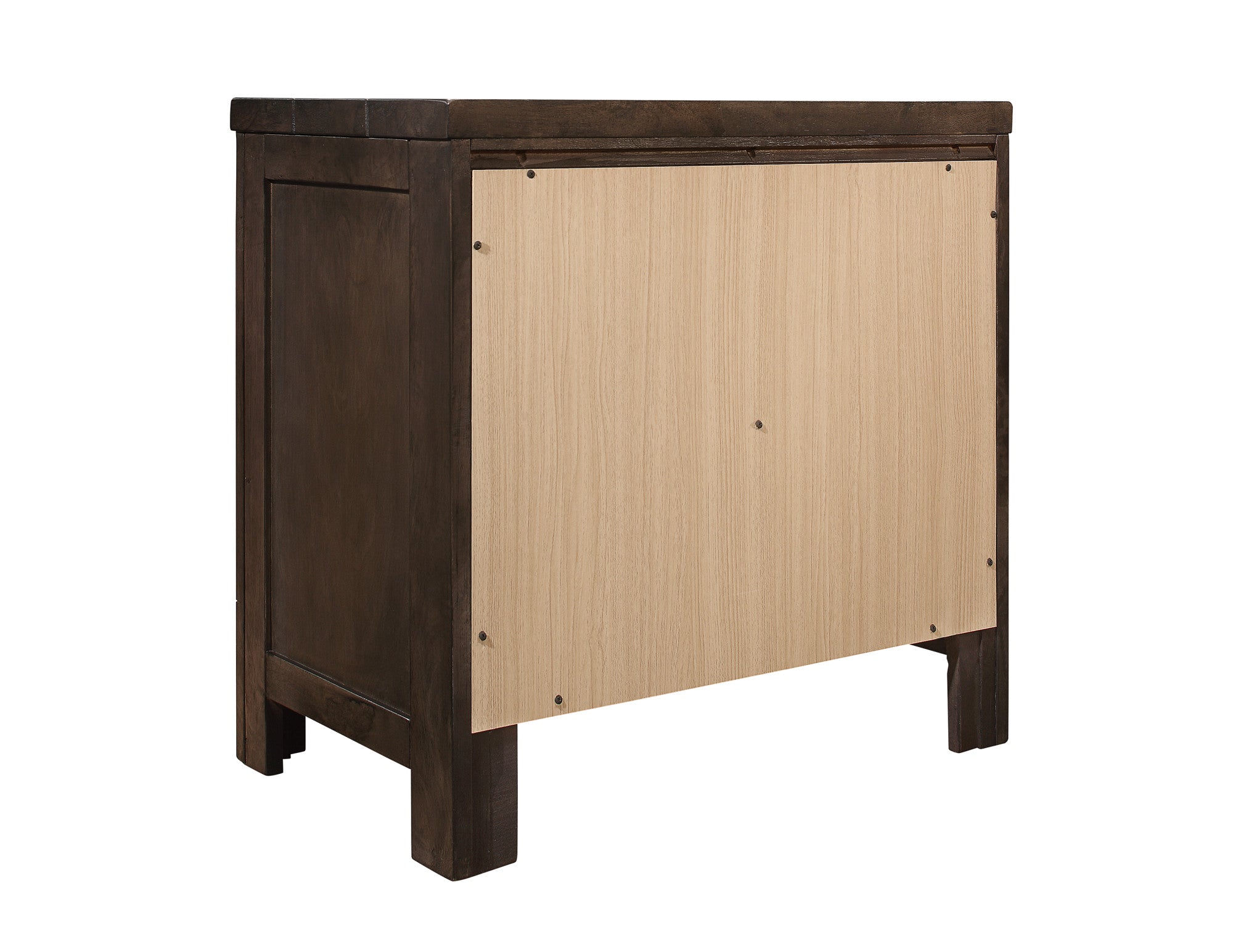 Brown 2-Drawer Nightstand