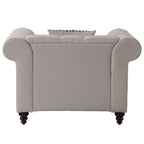 Aurelia Beige Linen Chair