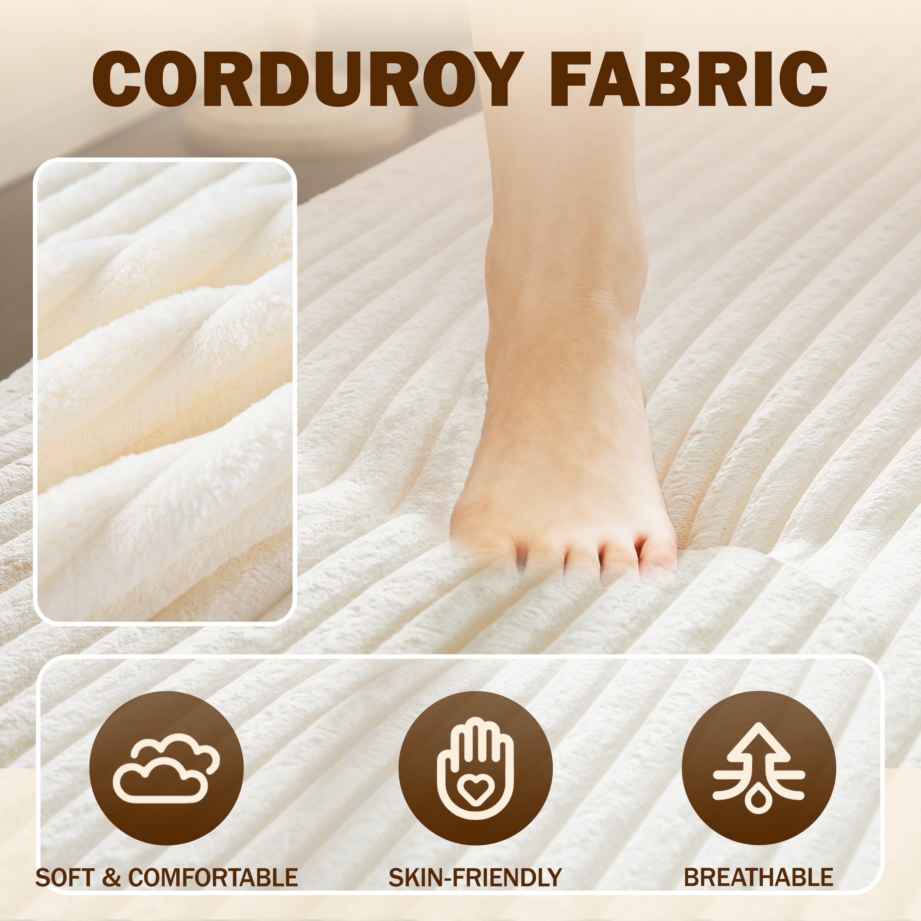 Modern Floor Sofa with 2 Pillows