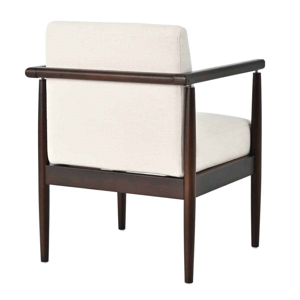 7‑Piece Dining Table Set, Mid‑Century 71" Rubber Wood