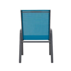 8 Piece Patio Chairs with Breathable Textilene Fabric