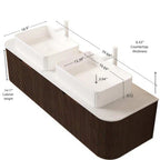Dina 60" Bathroom Vanity & Sinks