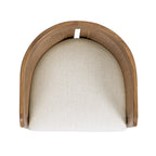 Lilith 20.5" Curved Rattan Upholstered Dining Chair